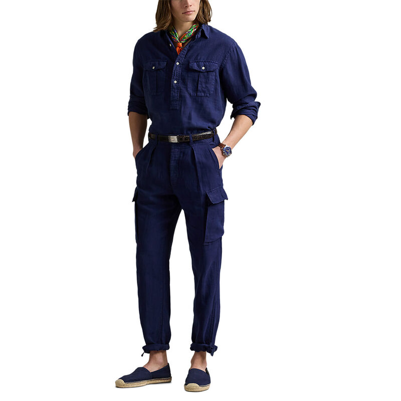 Polo Ralph Lauren Lateef Slim Tapered Fit Linen Cargo Pant image number 3